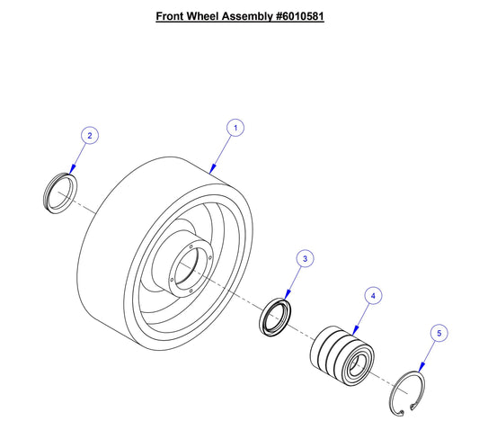 CC5049 Front Wheel Assembly