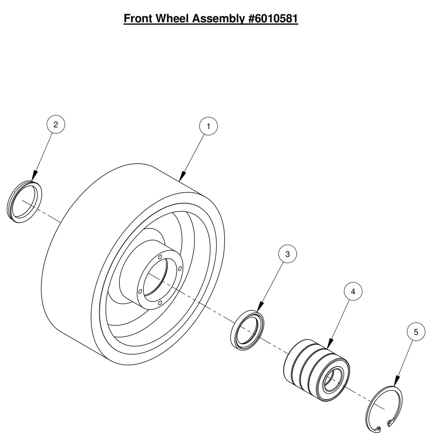 CC6561-3 Front Wheel Assembly