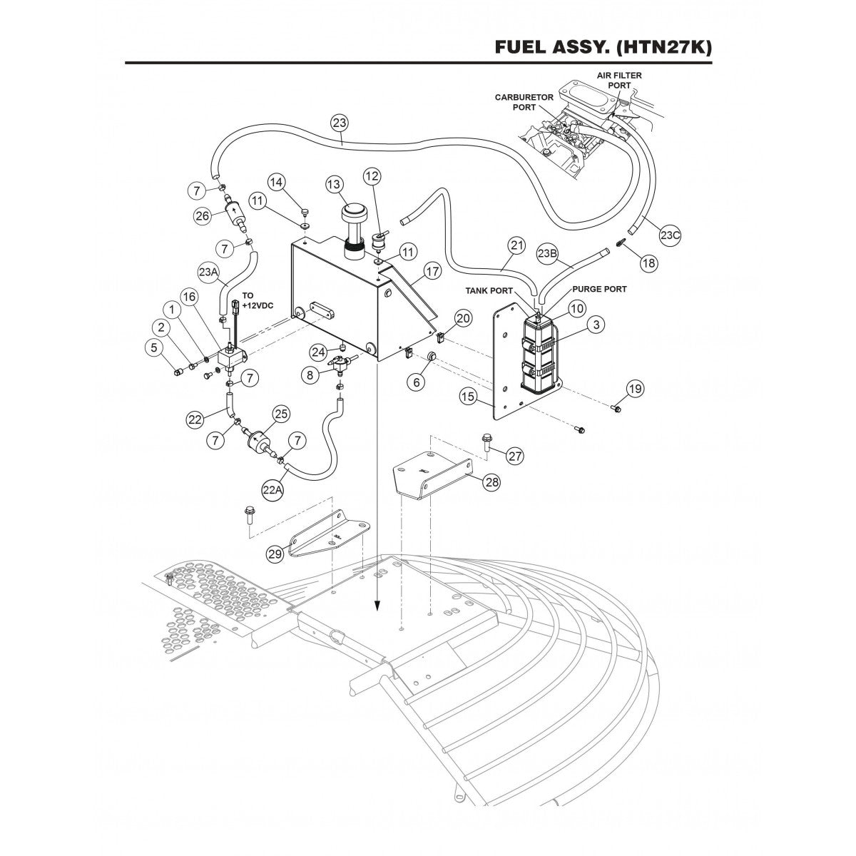 HTN27KTCSL HTN28KTCSL Fuel Assembly (HTN27K)