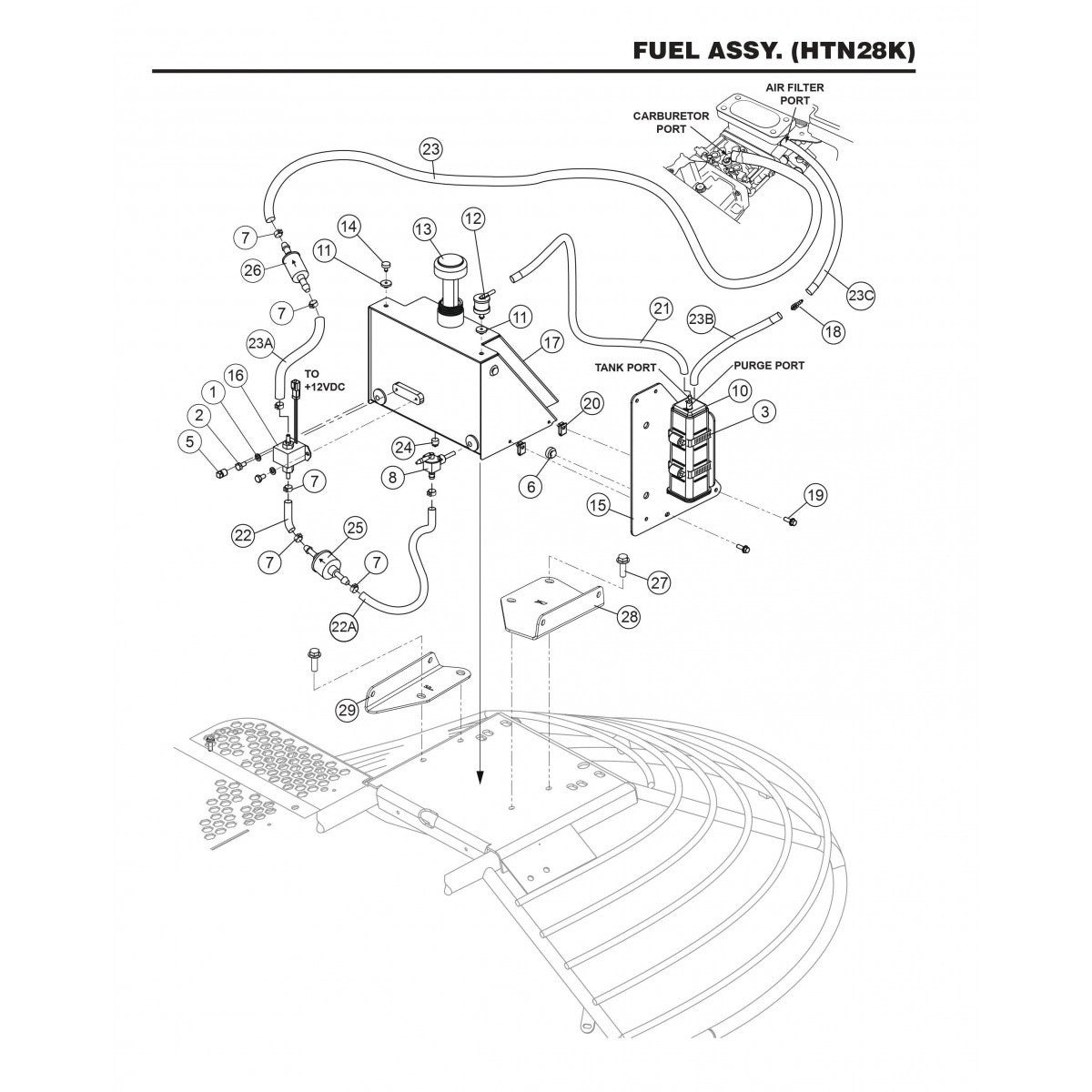 HTN27KTCSL HTN28KTCSL Fuel Assembly (HTN28K)