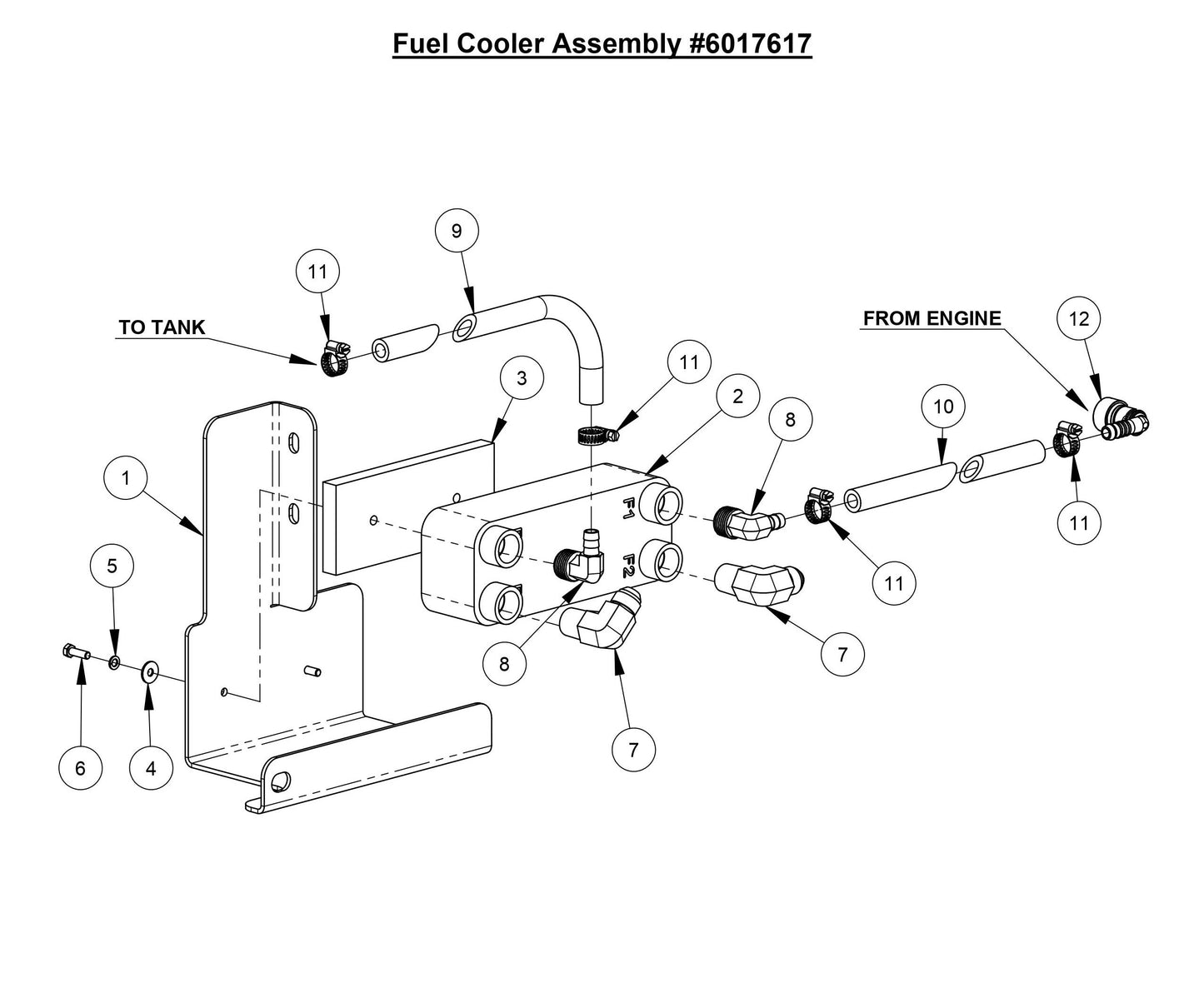 CC7574DD Fuel Cooler Assembly