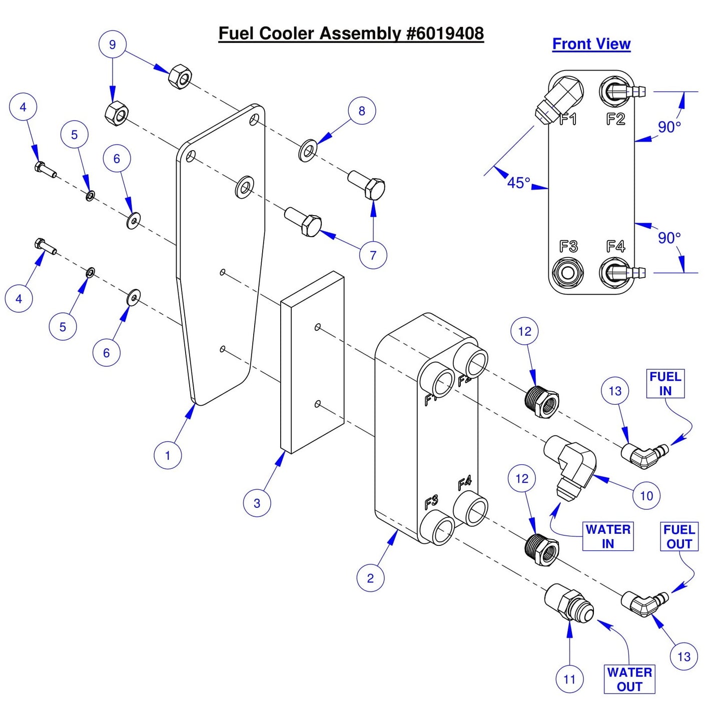 CC6561-3 Fuel Cooler Assembly