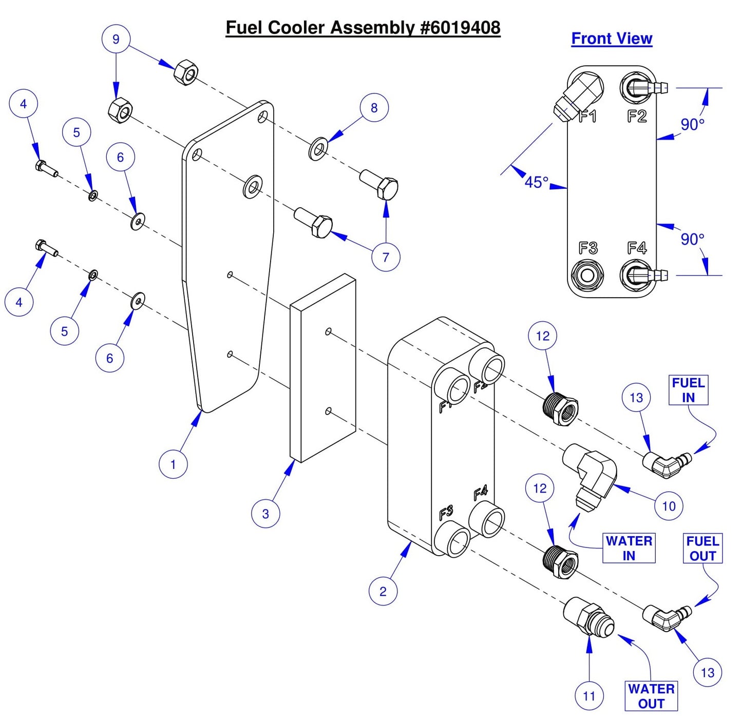 CC6561 Fuel Cooler Assembly