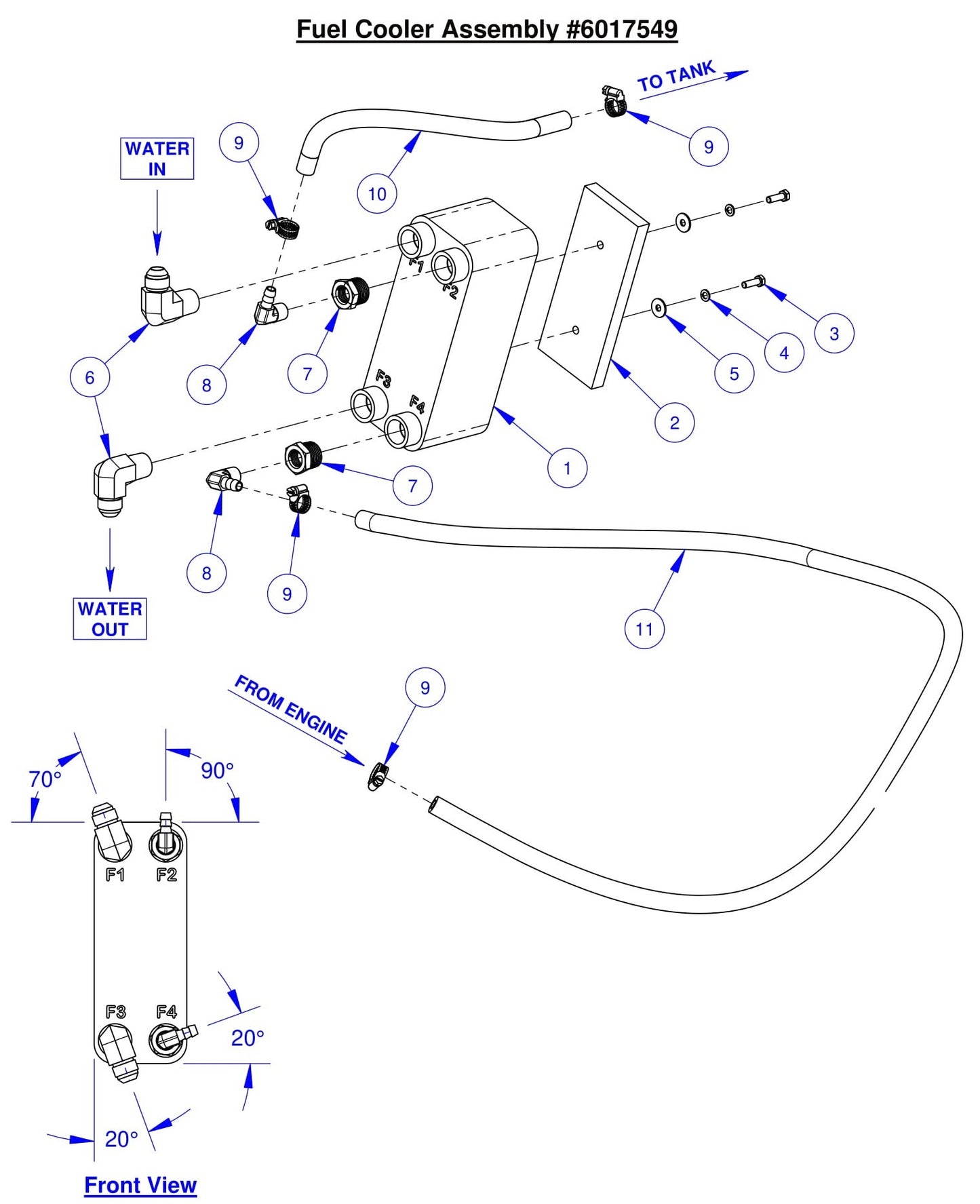 CC7574DK Fuel Cooler Assembly