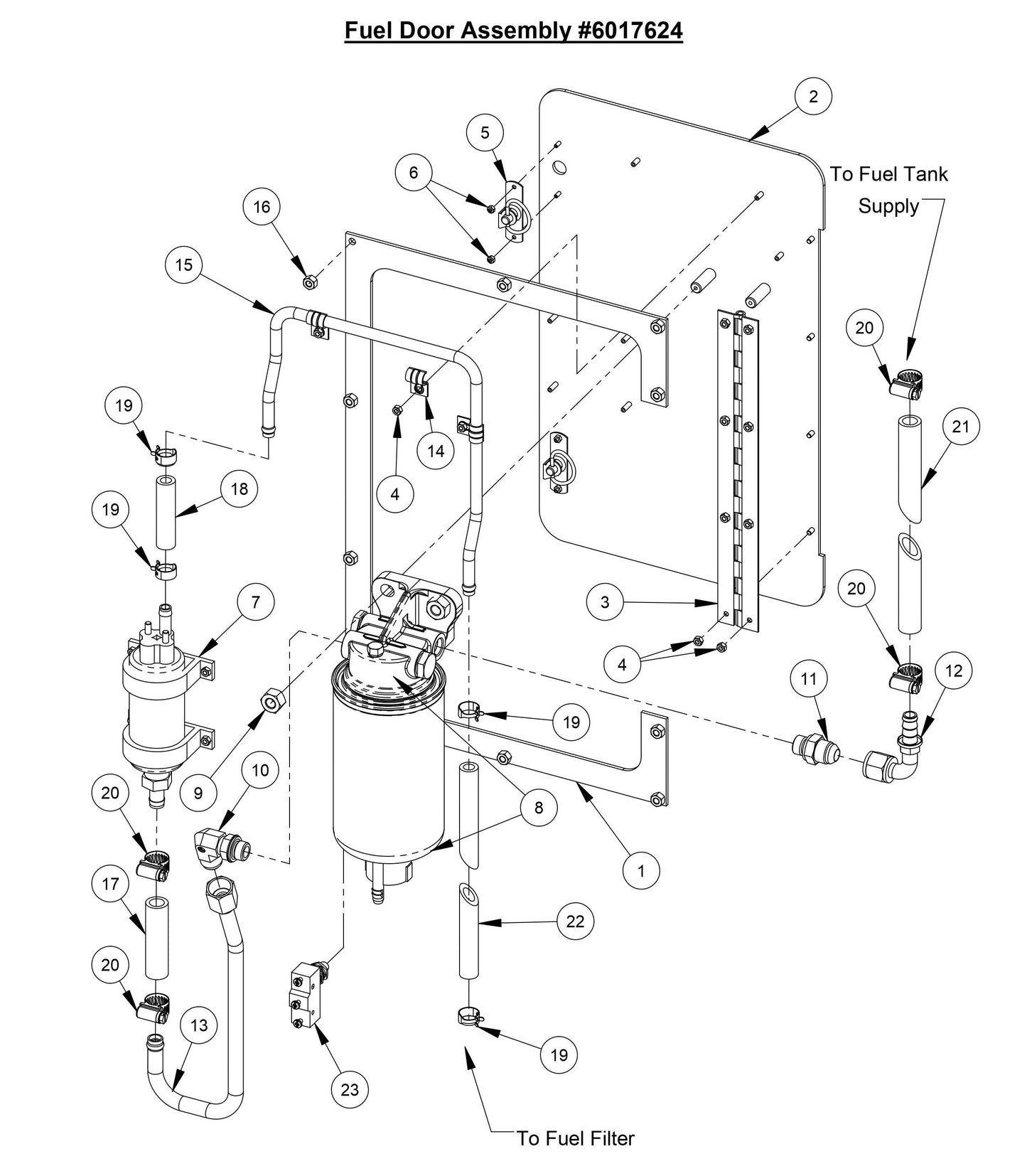 CC7574DD Fuel Door Assembly