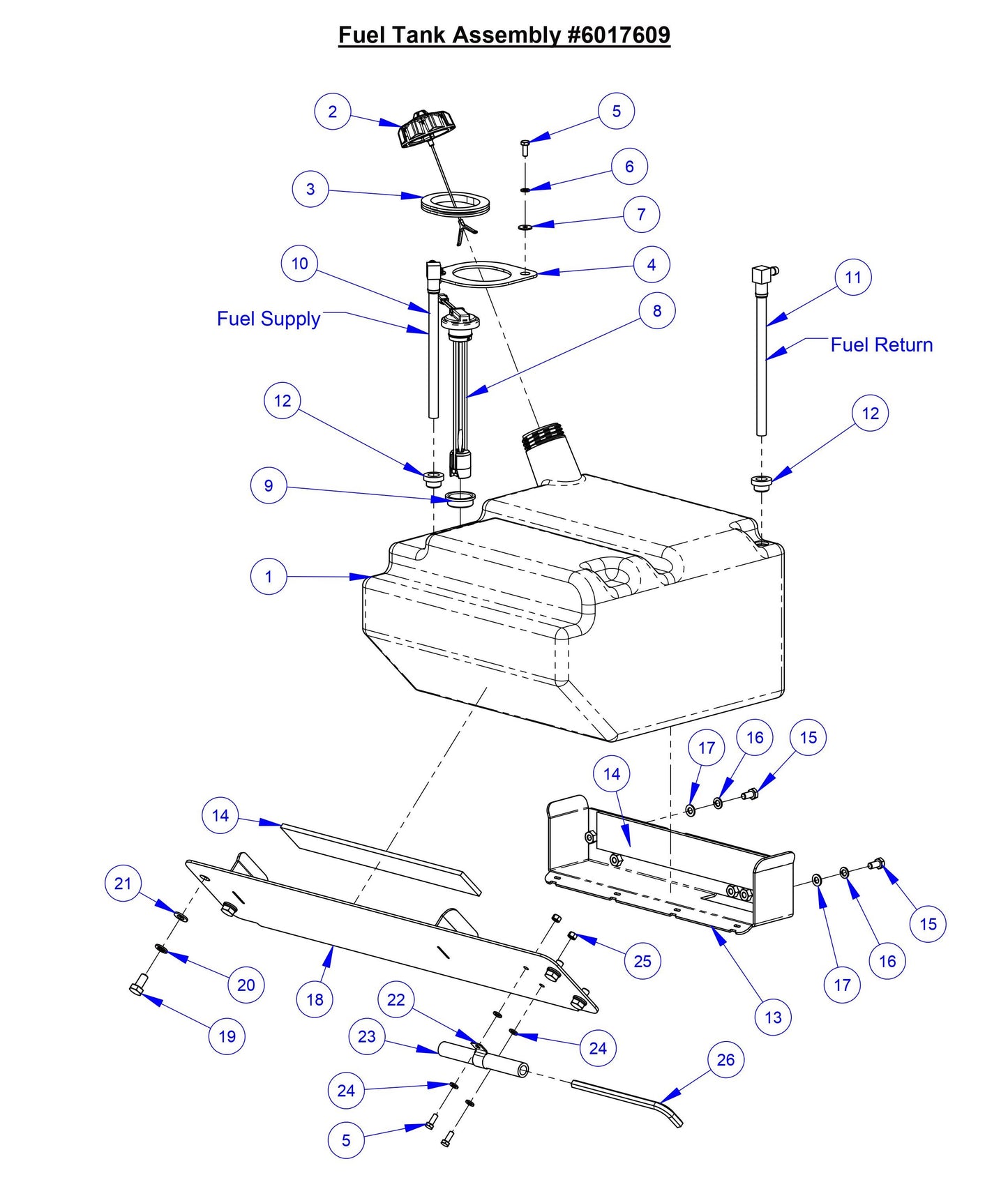 CC7574DD Fuel Tank Assembly