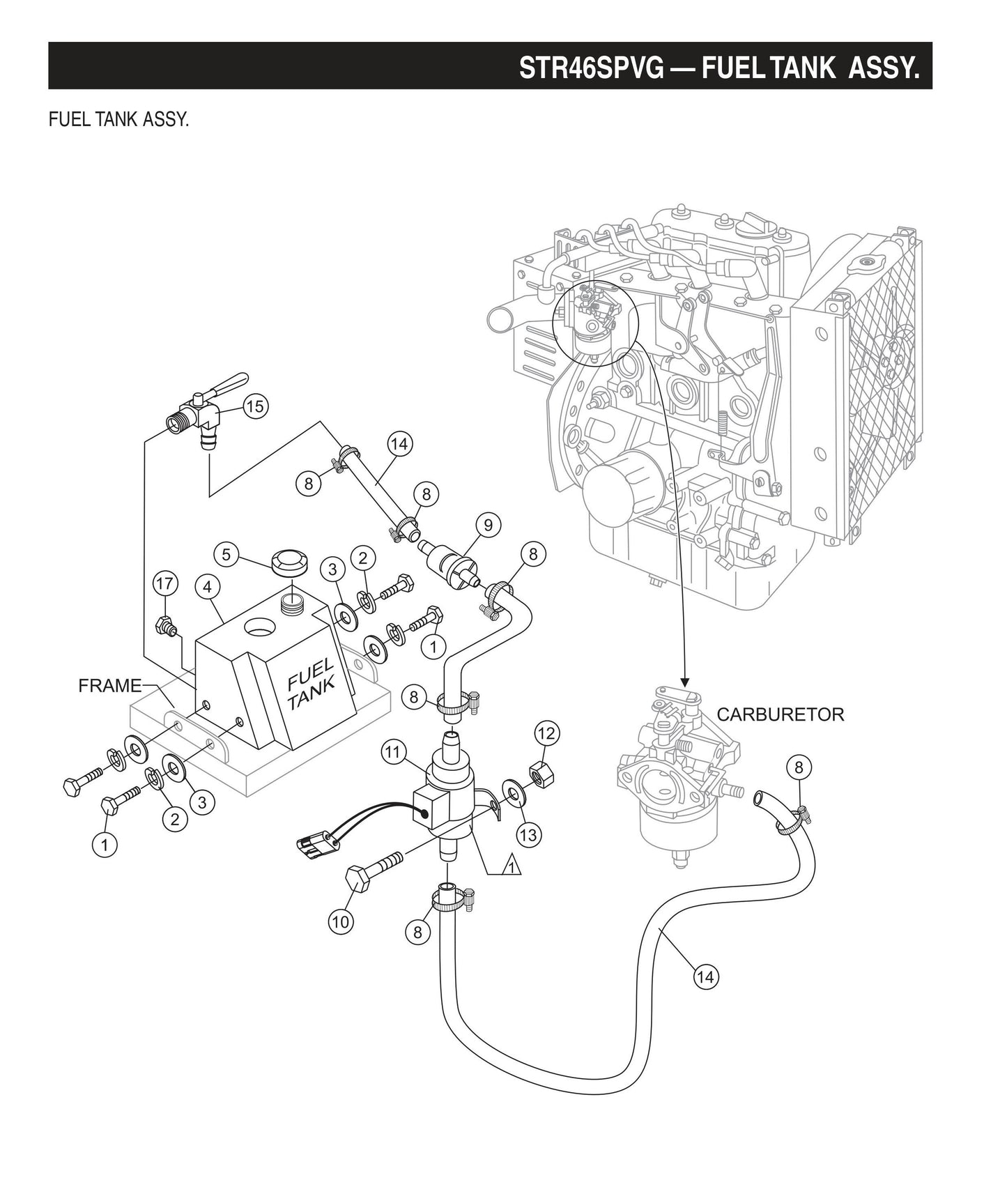 STR46SPVG STOW-Fuel Tank Assembly