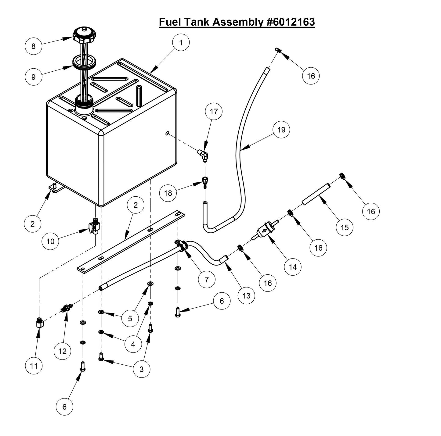 CC3728 Fuel Tank Assembly