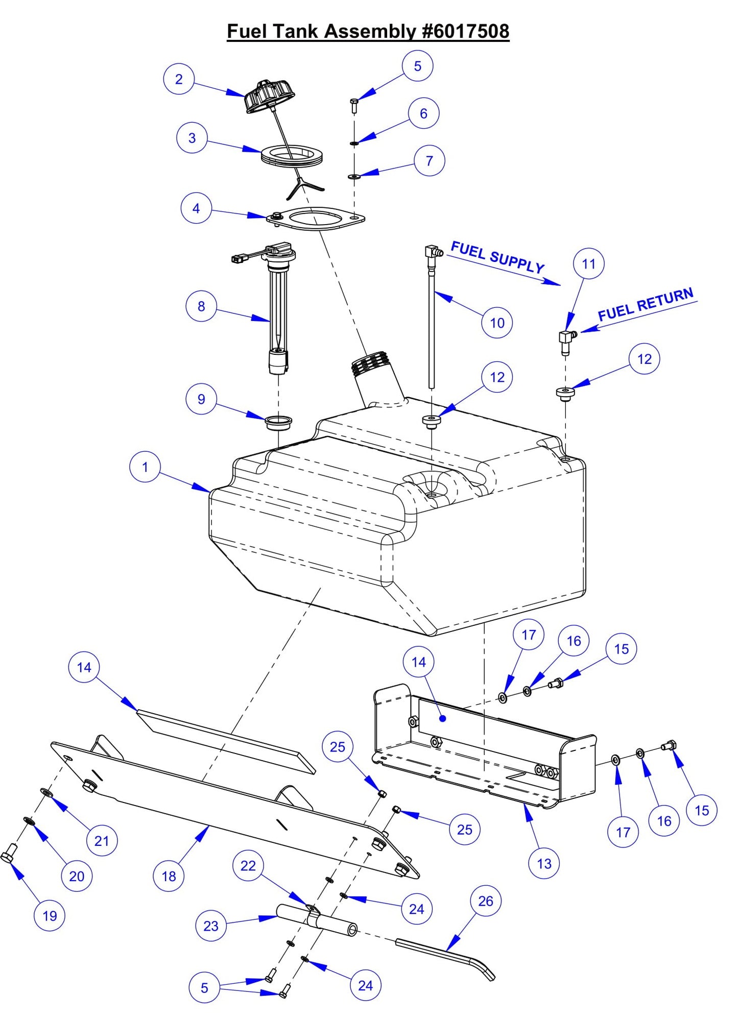 CC7574DK Fuel Tank Assembly