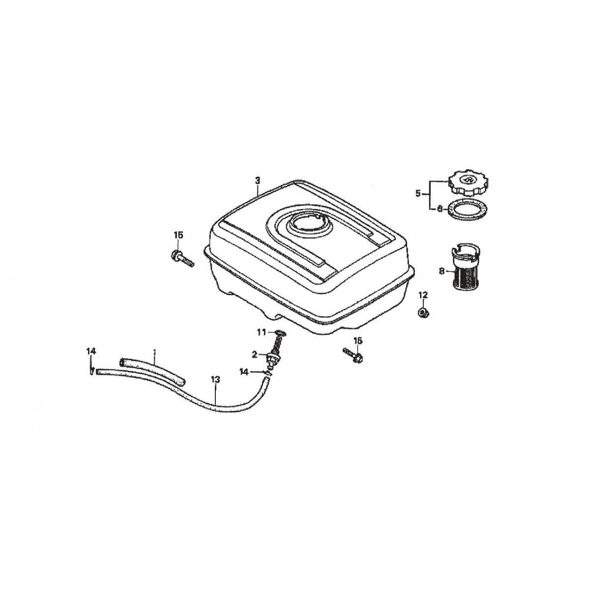 HPLA/HPHA-SERIES 36" Fuel Tank Assembly Parts by Multiquip Whiteman