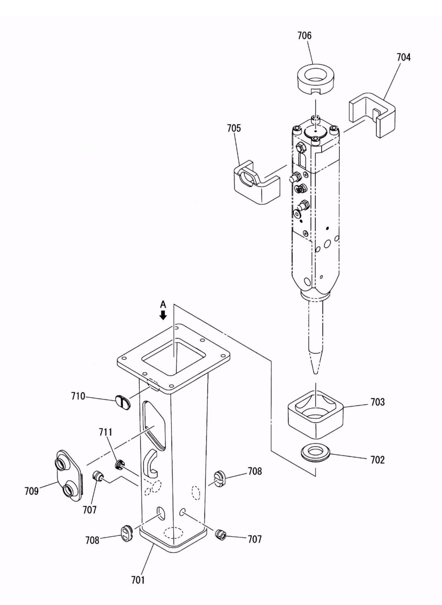 Fx25 (Serial No.1001 & Up) Damper Parts List Assembly parts