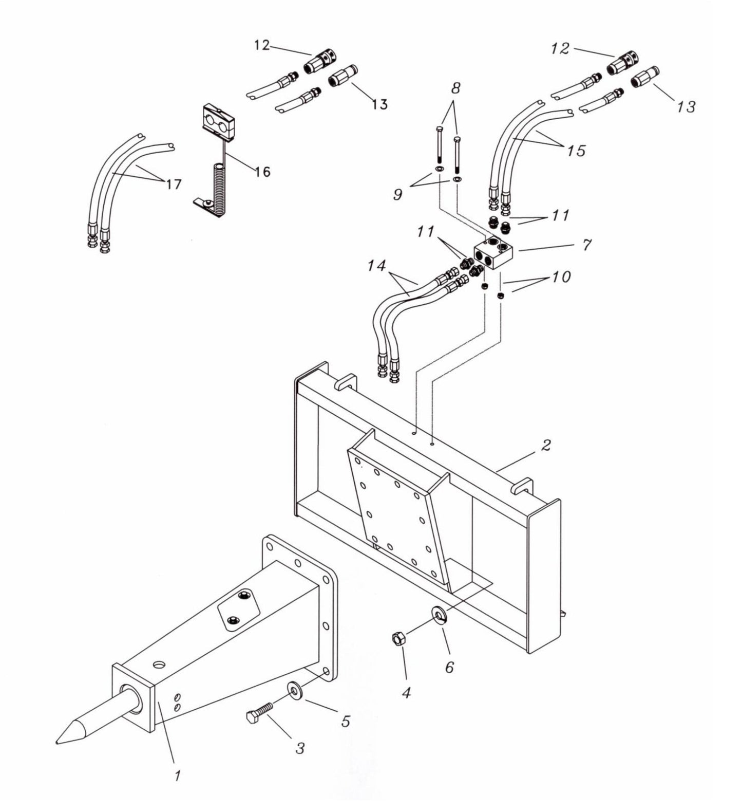 Fx35 (Serial No.1001 & Up) Bolted One-Piece Rigid Assembly Parts