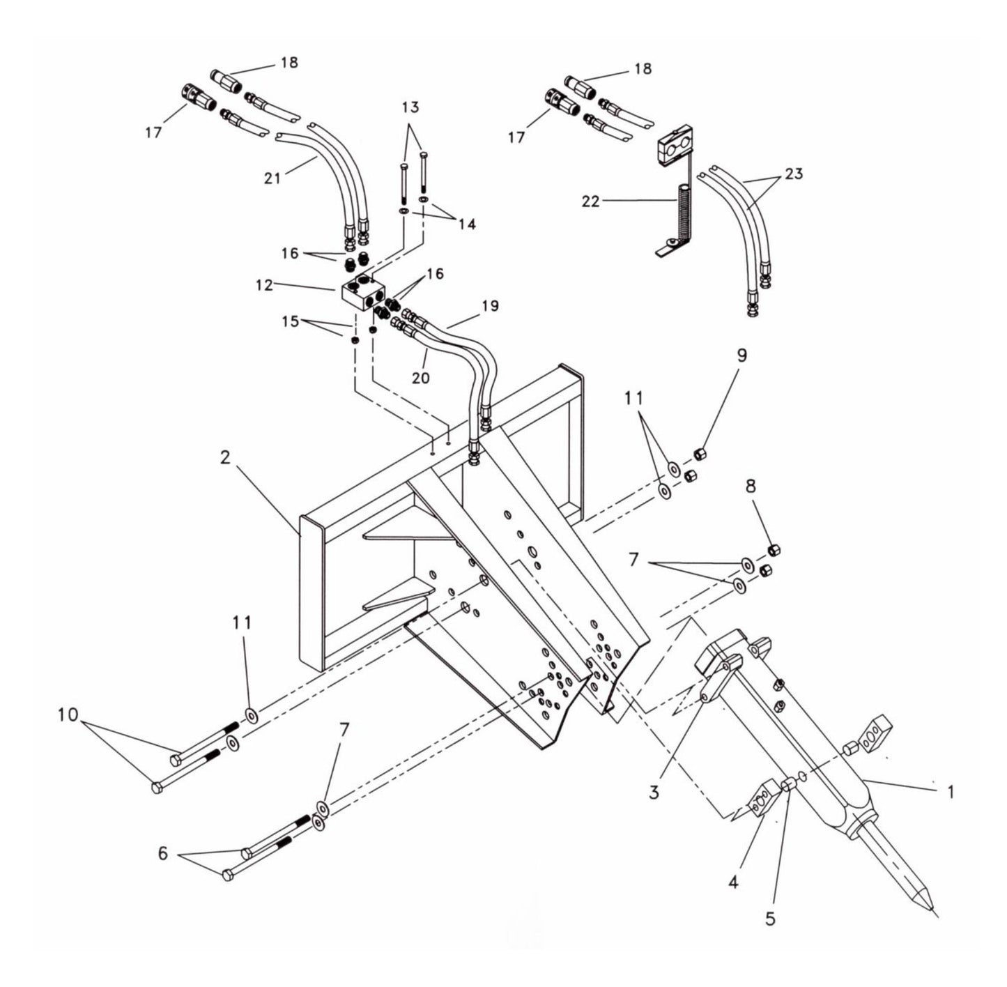 Fx35 (Serial No.1001 & Up) Open Style One-Piece Rigid Assembly Parts