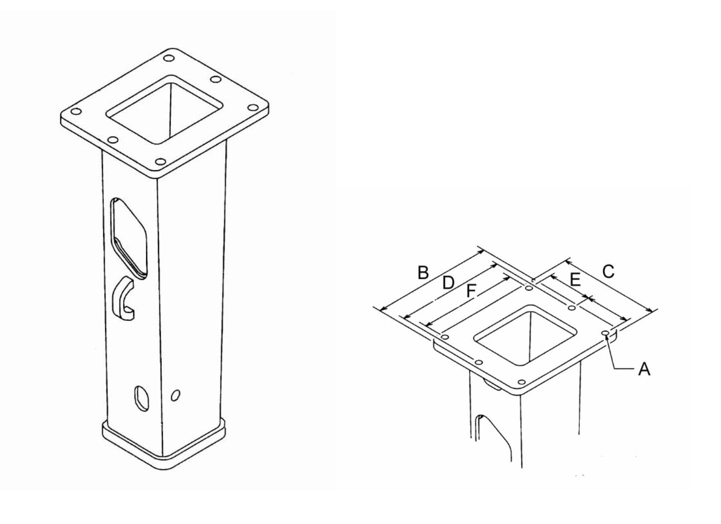 Fx45 (Serial No.1001 & Up) T-Box Mounting Assembly Parts