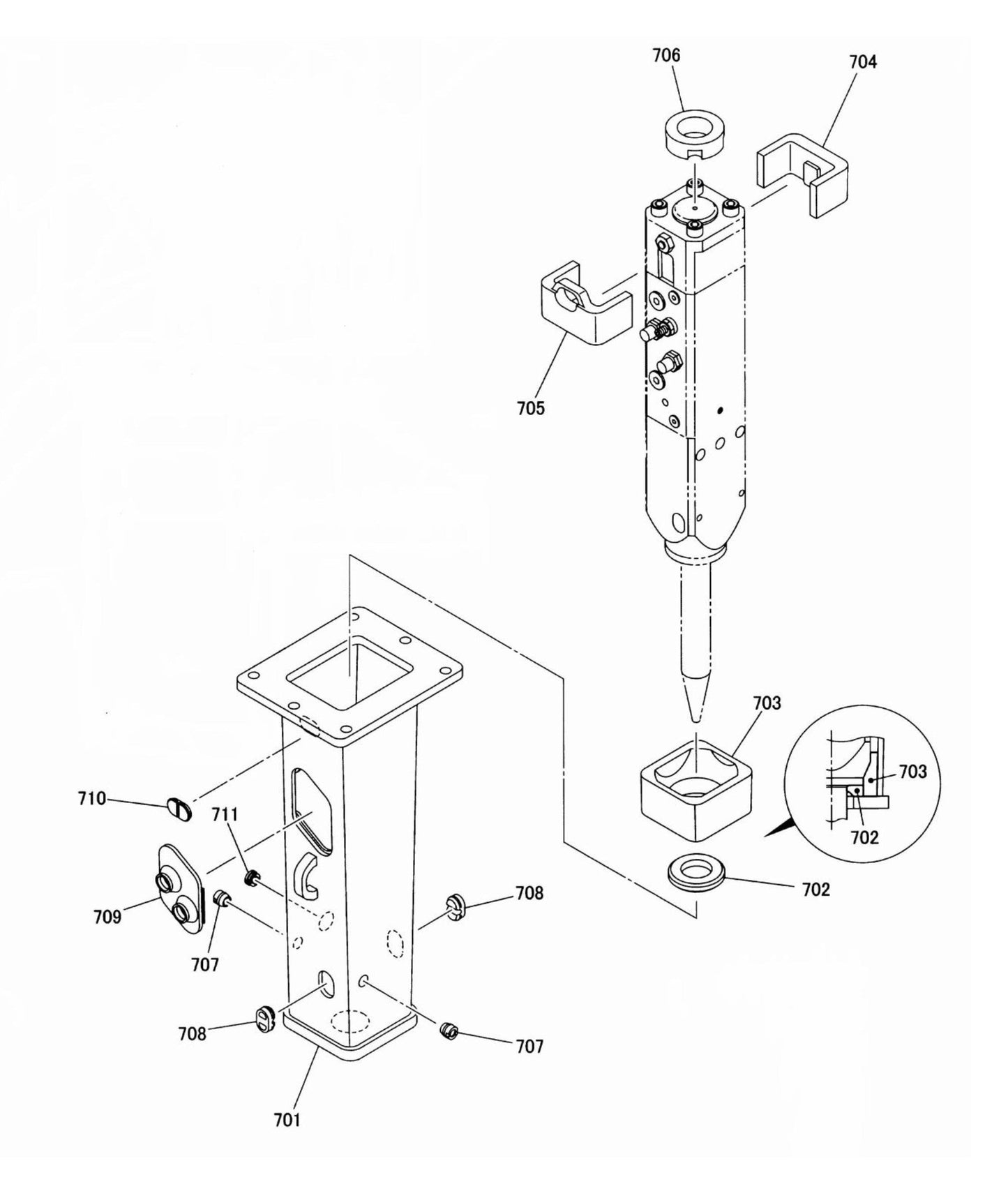 Fx45 (Serial No.1001 & Up) Damper Parts List Assembly Parts