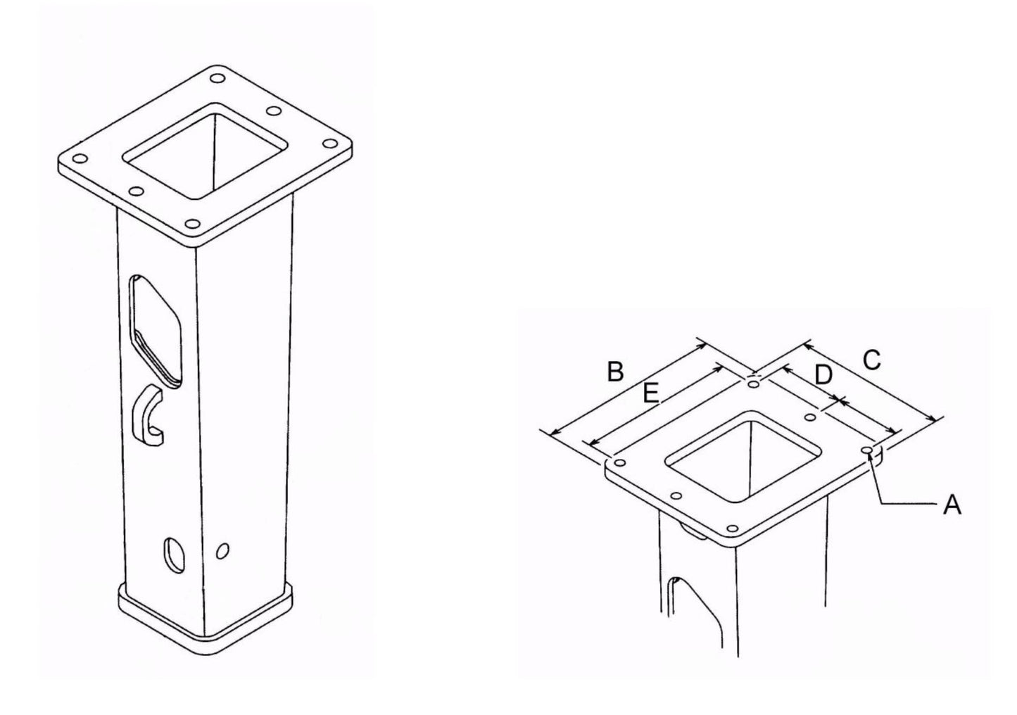 Fx55 (Serial No.1001 and Up) T-Box Mounting Assembly Parts