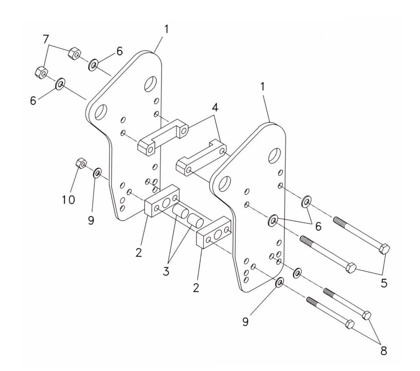 Fx55a Mini-Excavator Side Plate Mounting Assembly Parts by FRD Kent