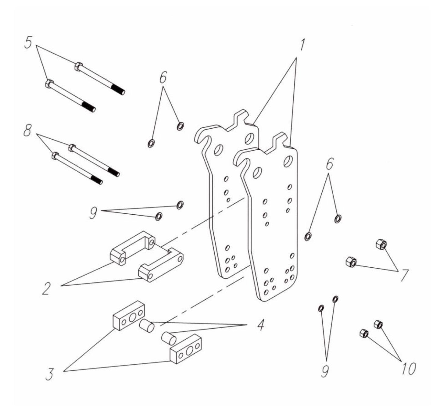 Fx55a WB 50 Side Plate Mounting Assembly Parts by FRD Kent