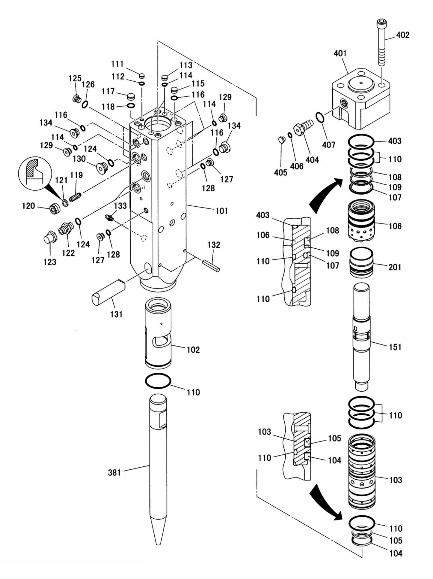 Fx55a Hydraram Assembly Parts by FRD Kent