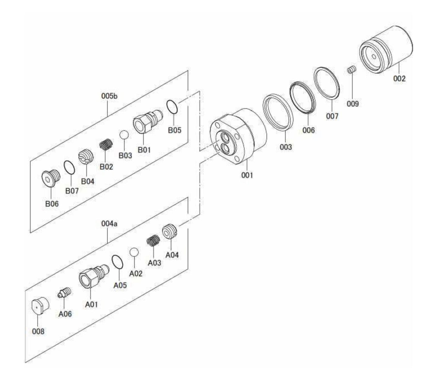 FX770Qtv Serial No.1001 ~ & Up Hydraulic Adjuster Assembly Parts