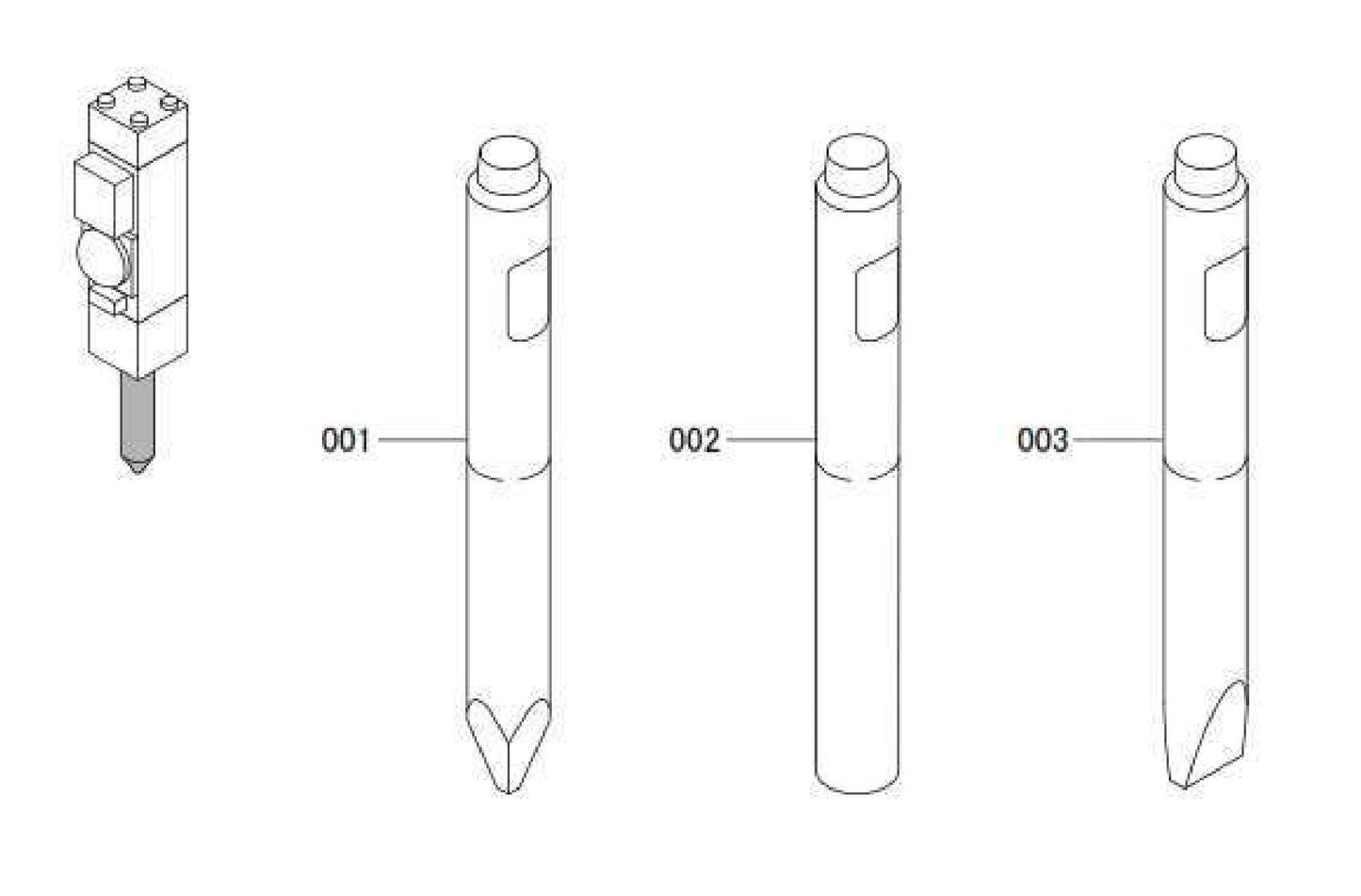 FX770Qtv Serial No.1001 ~ & Up Working Steel Assembly Parts