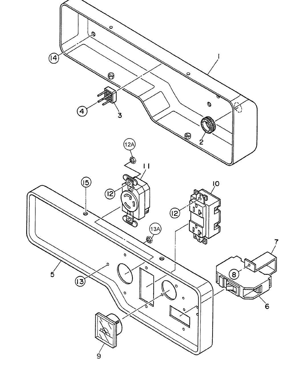 GA29R Control Box Assy. Parts By Multiquip