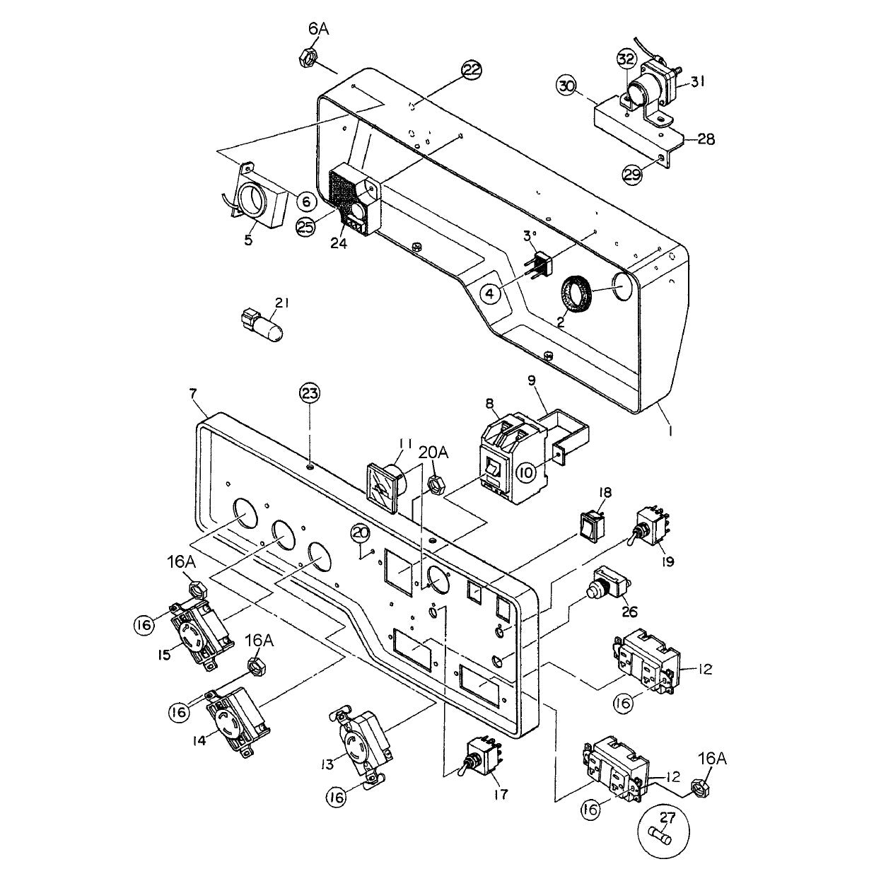 GA-6REA Control Box Assembly Parts By Multiquip