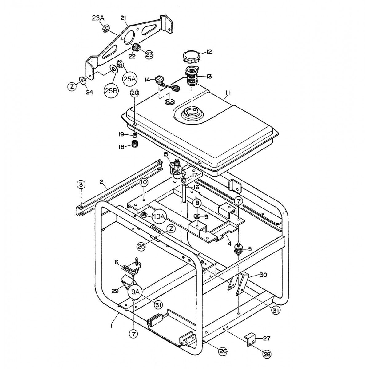GA-6RE GA-6REA — Pipe Frame Assembly Parts By Multiquip