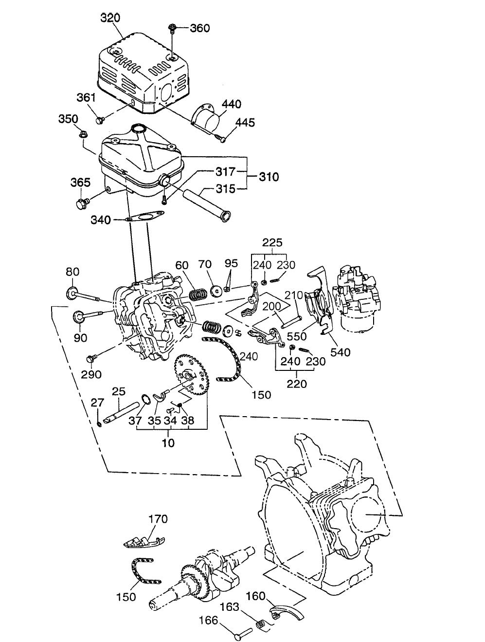 GA29R Robin EX170D20210 Intake And Exhaust Assy. Parts By Multiquip