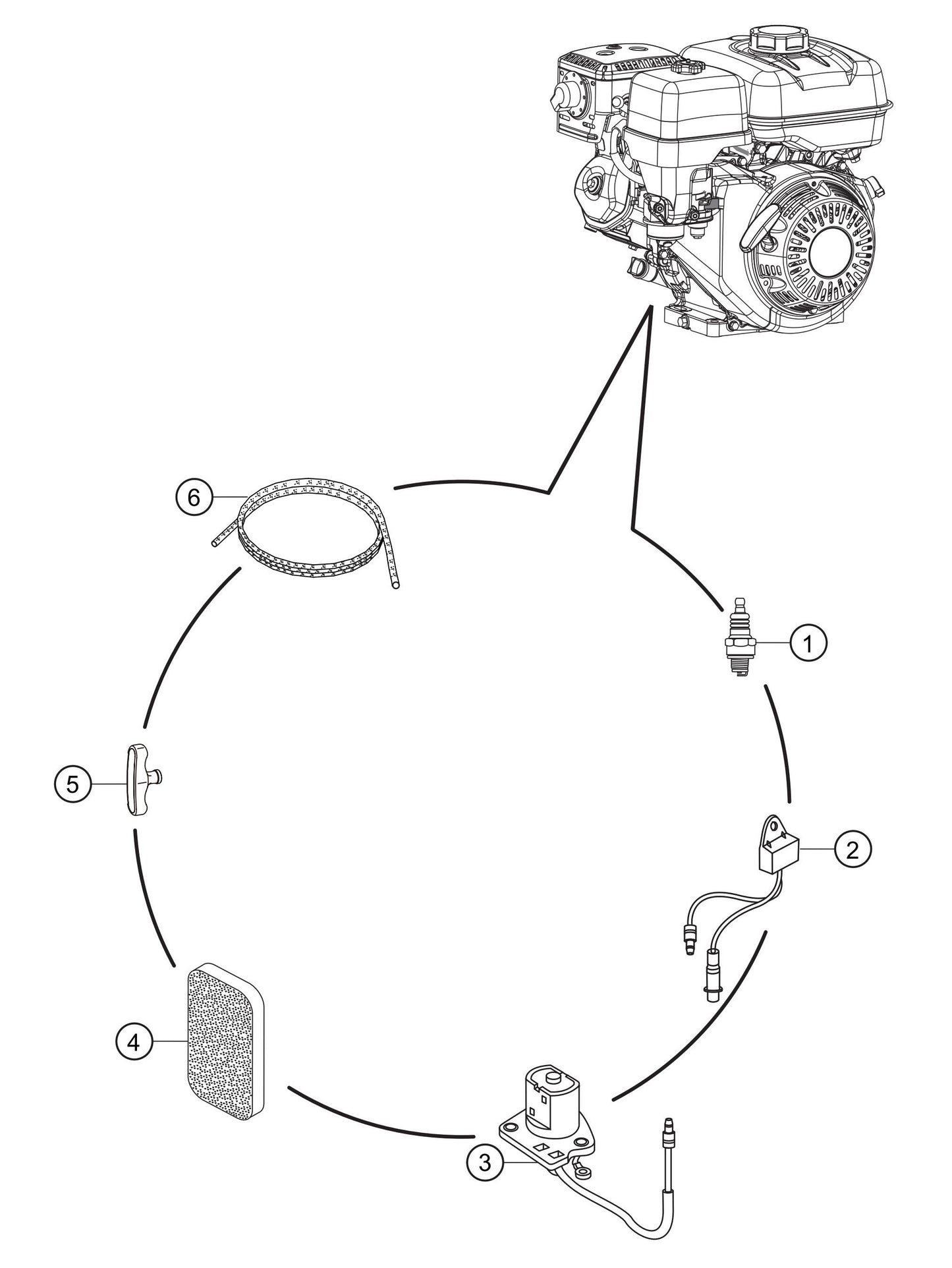 GA2.5HR Engine Service Assembly Parts
