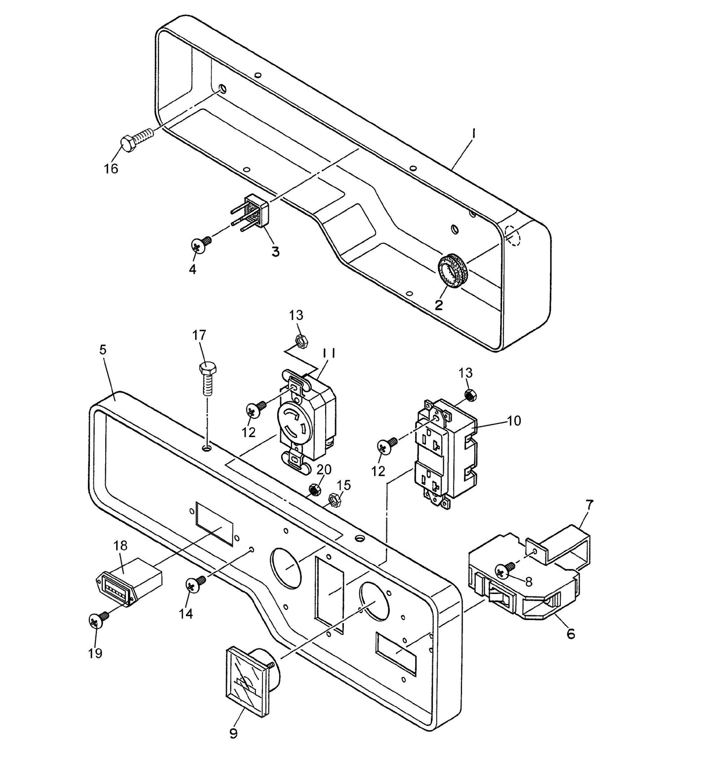 GA25HR GA2.5HR Control Box Assembly Parts By Multiquip
