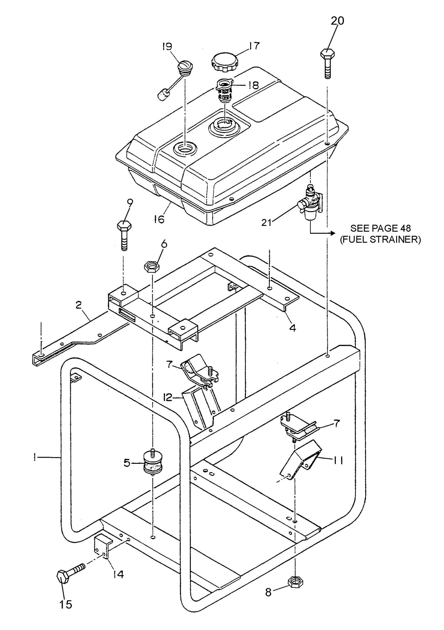 GA36RZ2 GA-3.6RZ2 Pipe Frame Assembly Parts by Multiquip