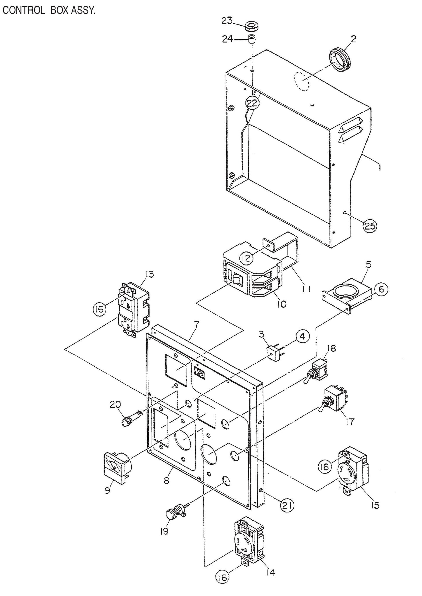 GA36RZ3 GA-3.6RZ3 Control Box Assembly Parts by Multiquip