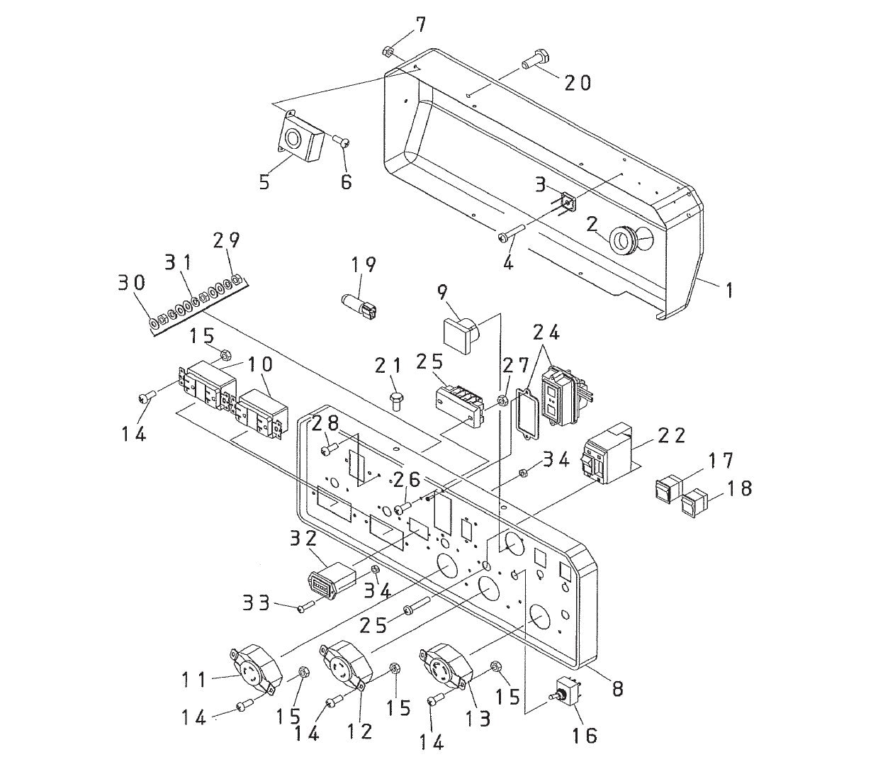 GA6HRS Control Box Assy Parts By Multiquip