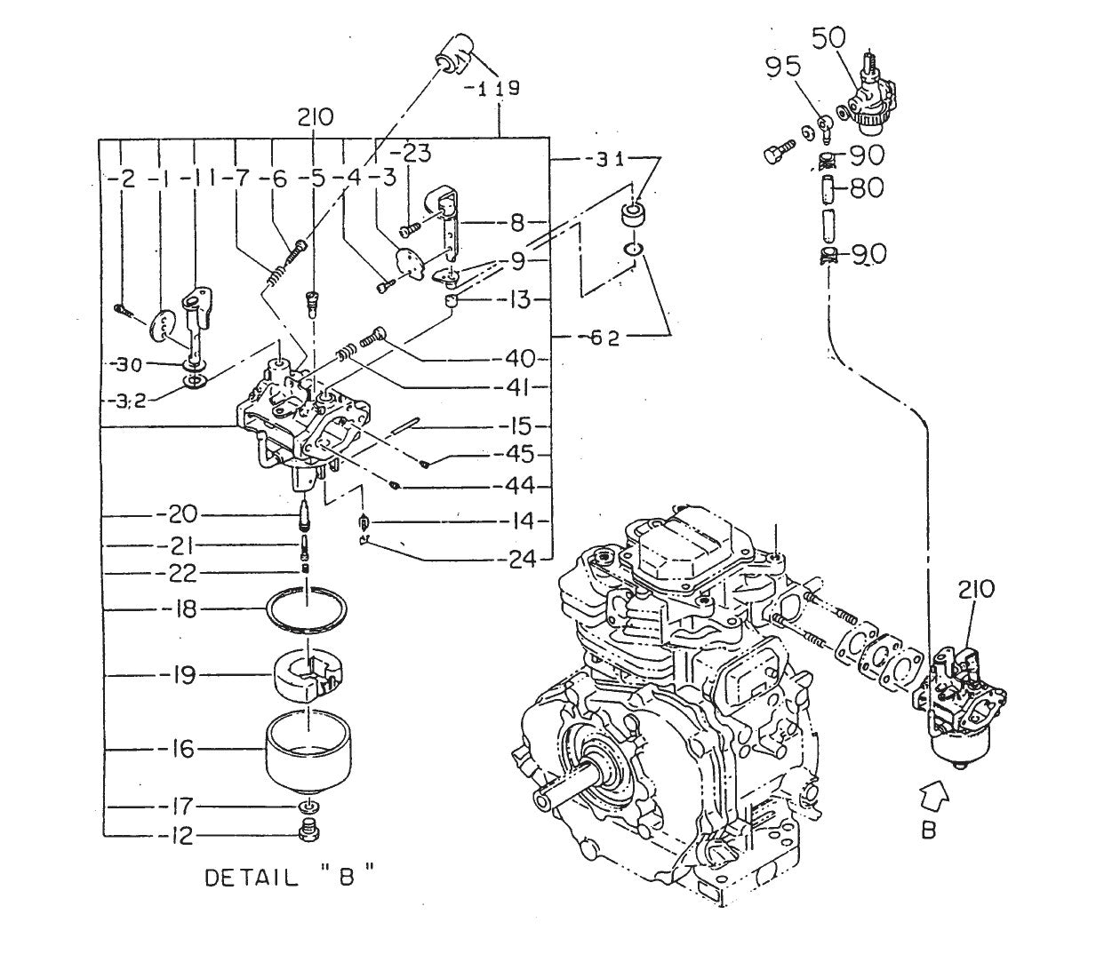 GA6RZ2 GA-6RZ2 — ROBIN EH-34 ENGINE — Carburetor Assembly Parts By Multiquip