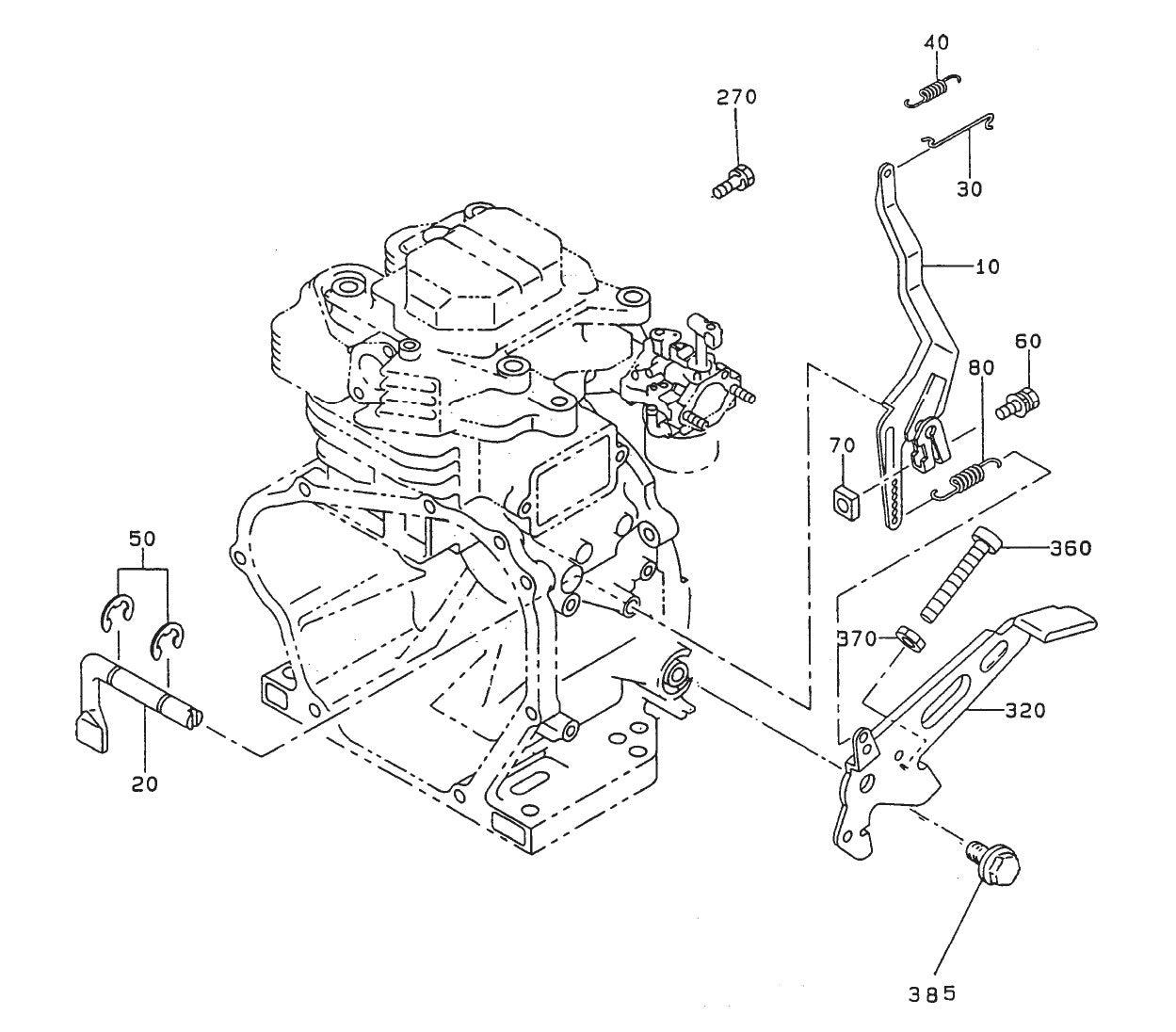 GA6RZ2 GA-6RZ2 — ROBIN EH-34 ENGINE — Governor Assembly Parts By Multiquip