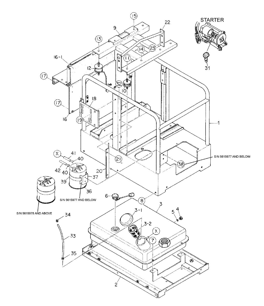 GA97HE GA9.7HE—Pipe Frame Assembly (W/Canister) Parts By Multiquip