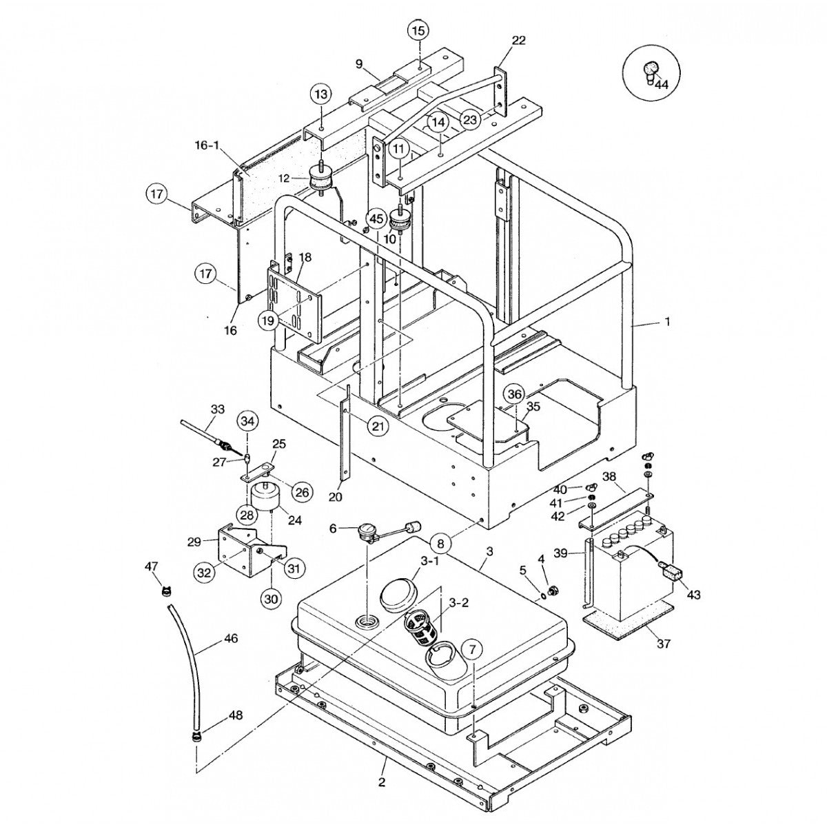GA97HZ GA-9.7 HZ Pipe Frame Assembly Parts By multiquip