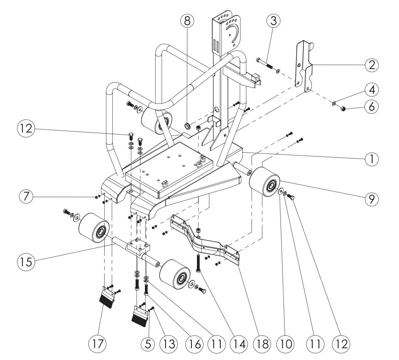GC55 Frame Assembly Parts By Norton Clippers
