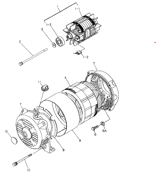 GA6HB GA6HEB Generator Assembly Parts By Multiquip