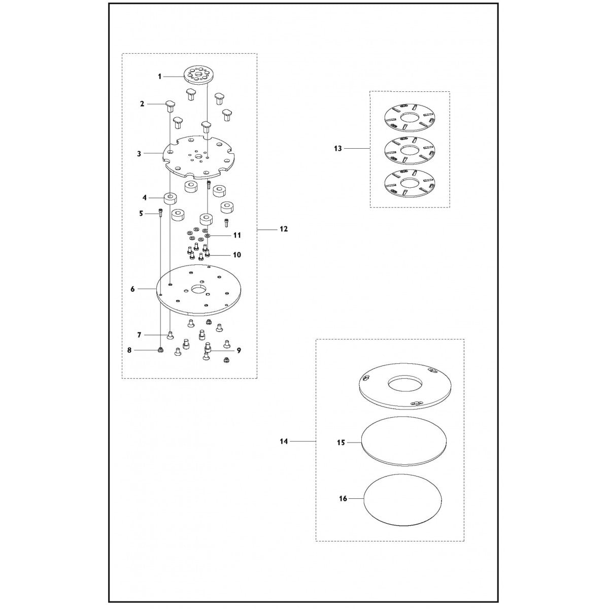 Grinding Head Assembly Parts For PG 820 RC By Husqvarna