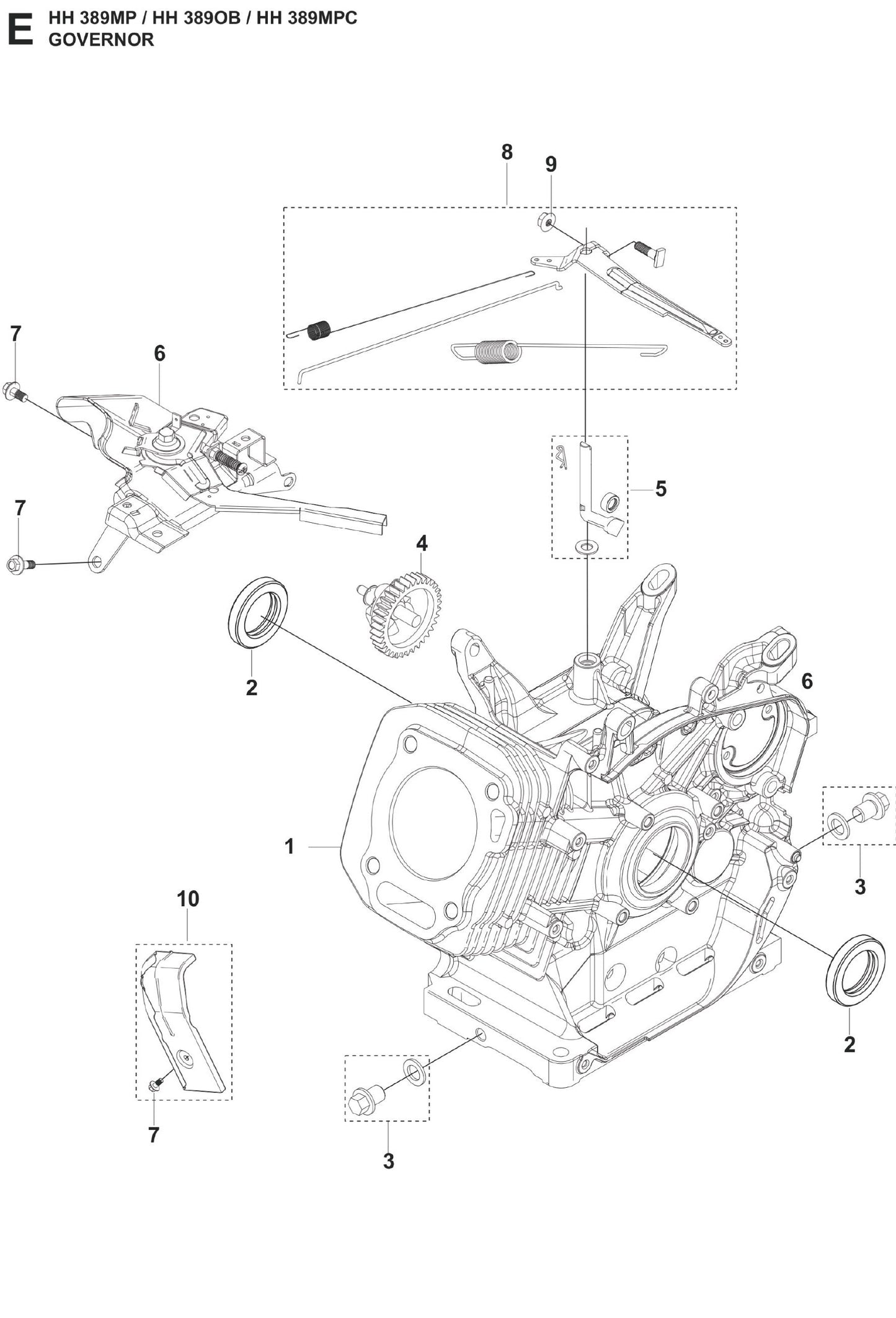 Governor Parts For FS400 LV S By Husqvarna