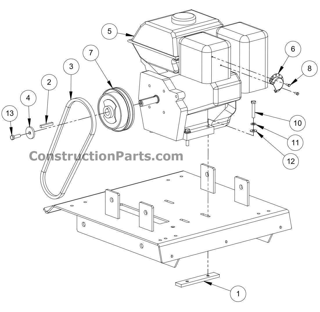 GP3000 Engine Assembly Parts By MBW