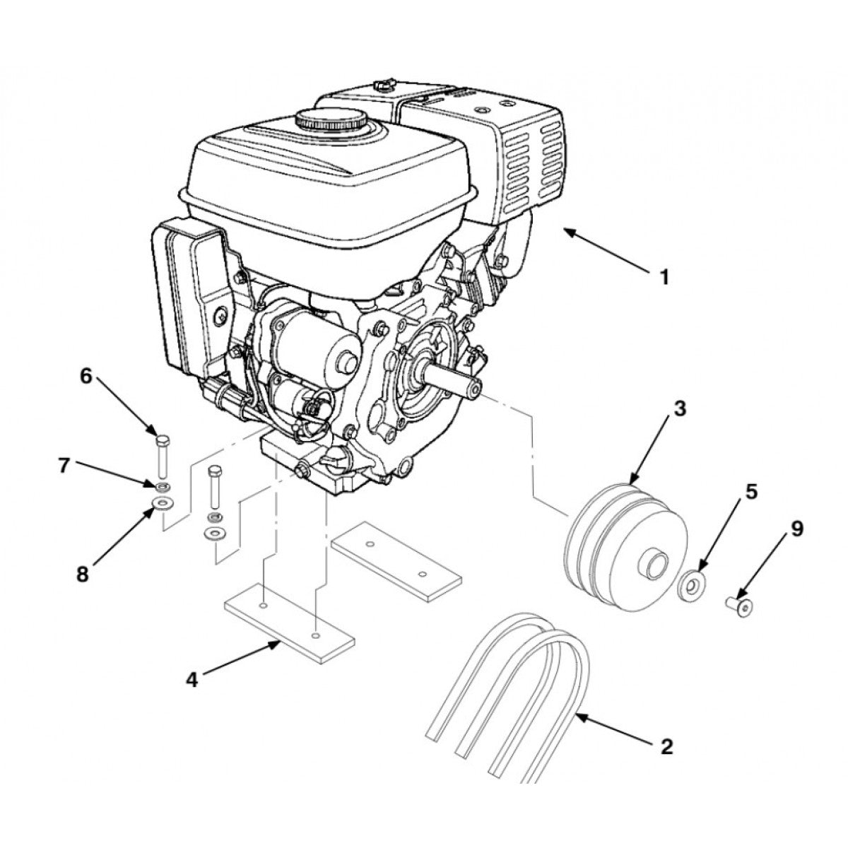 GP4000 Honda Engine Assembly Parts By MBW
