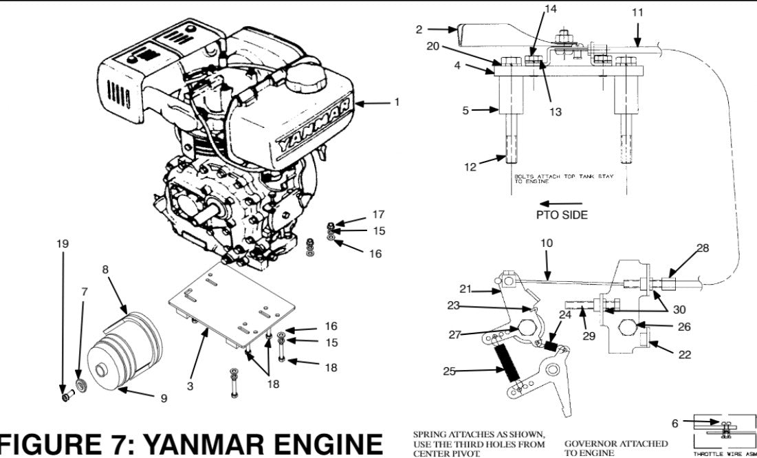 GP4000 Yanmar Engine Assembly Parts By MBW