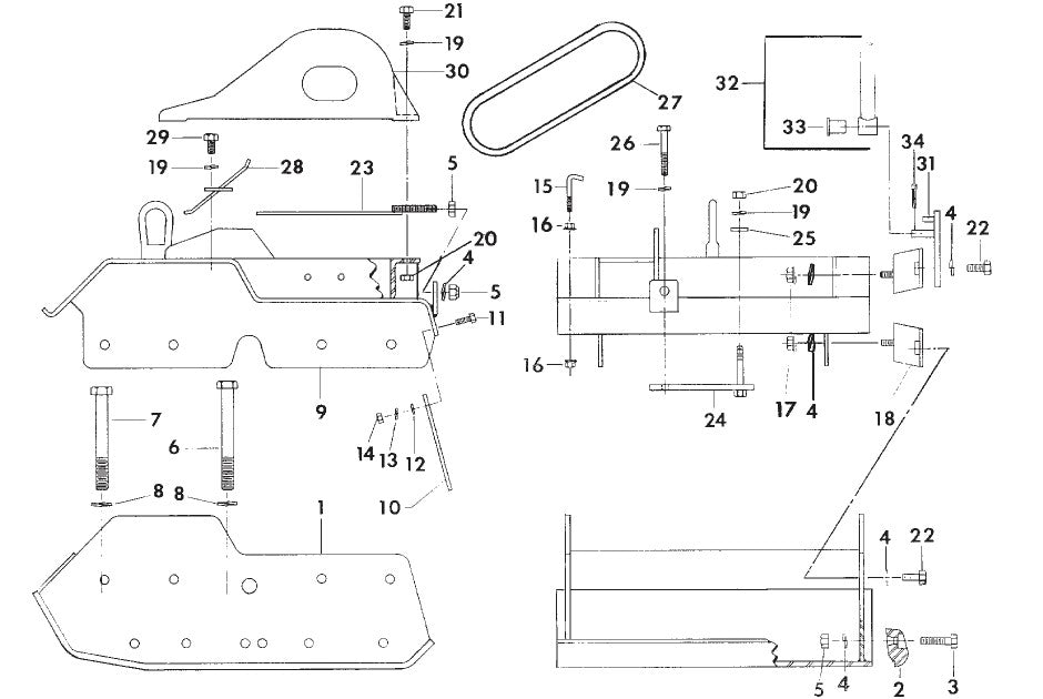 GP7000H Main Assembly Parts By MBW