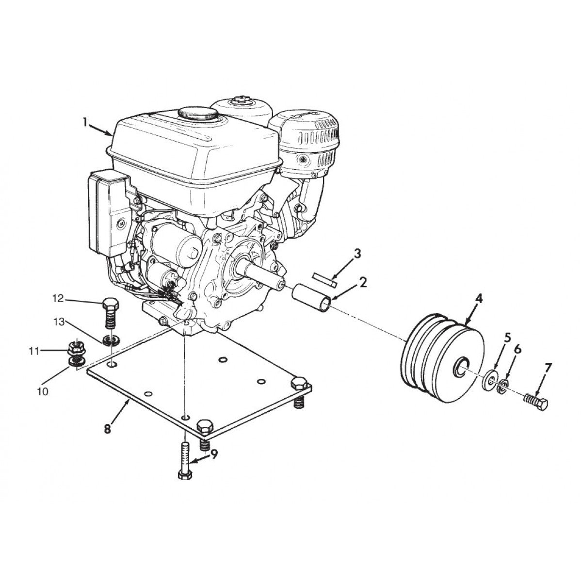 GP7000 Honda GX340 Assembly Parts By MBW