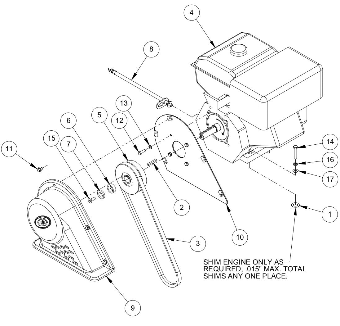 GPR15 Gasoline Engine Assembly Parts By MBW