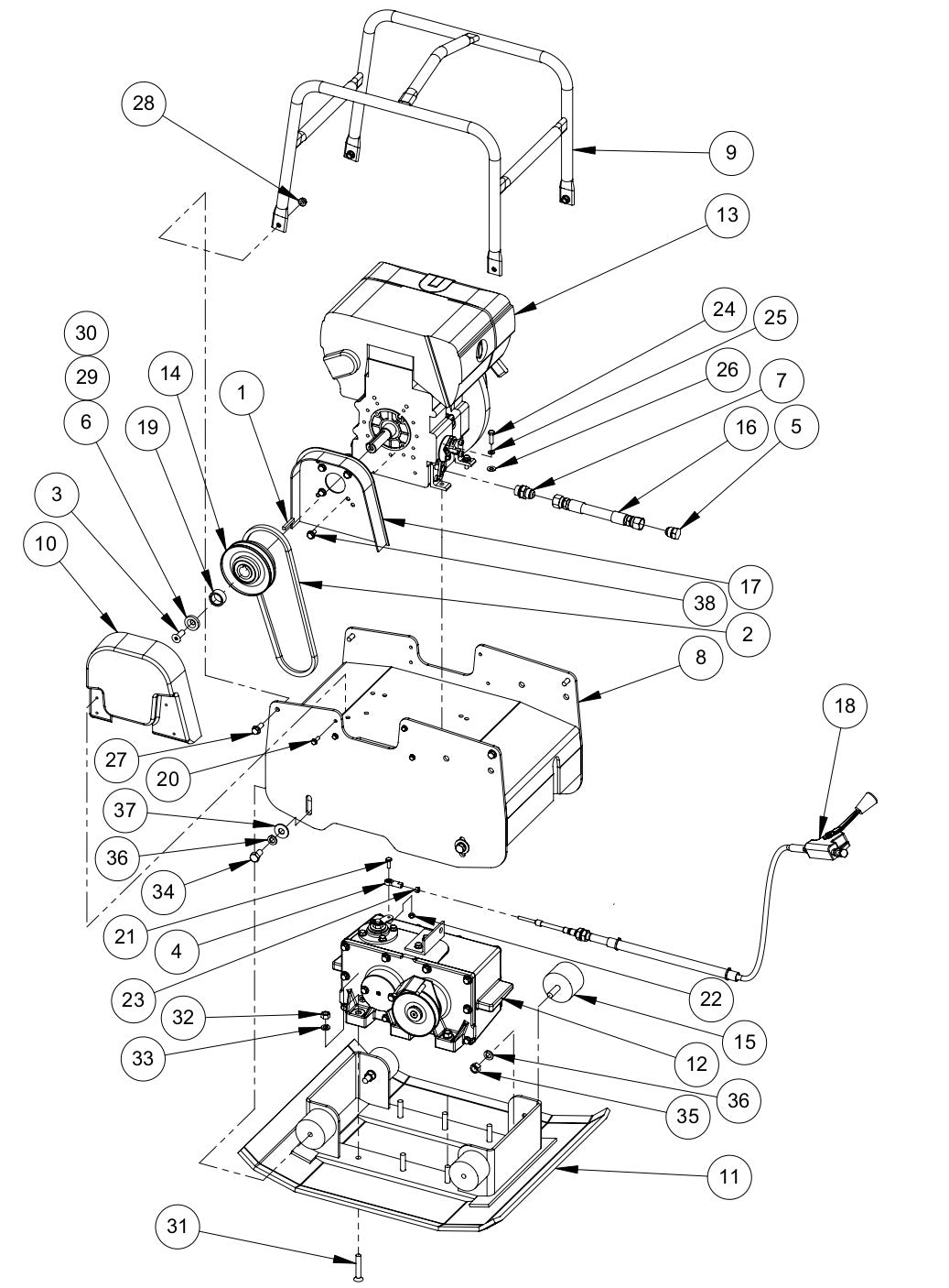 GPR65 Diesel Main Assembly Parts By MBW