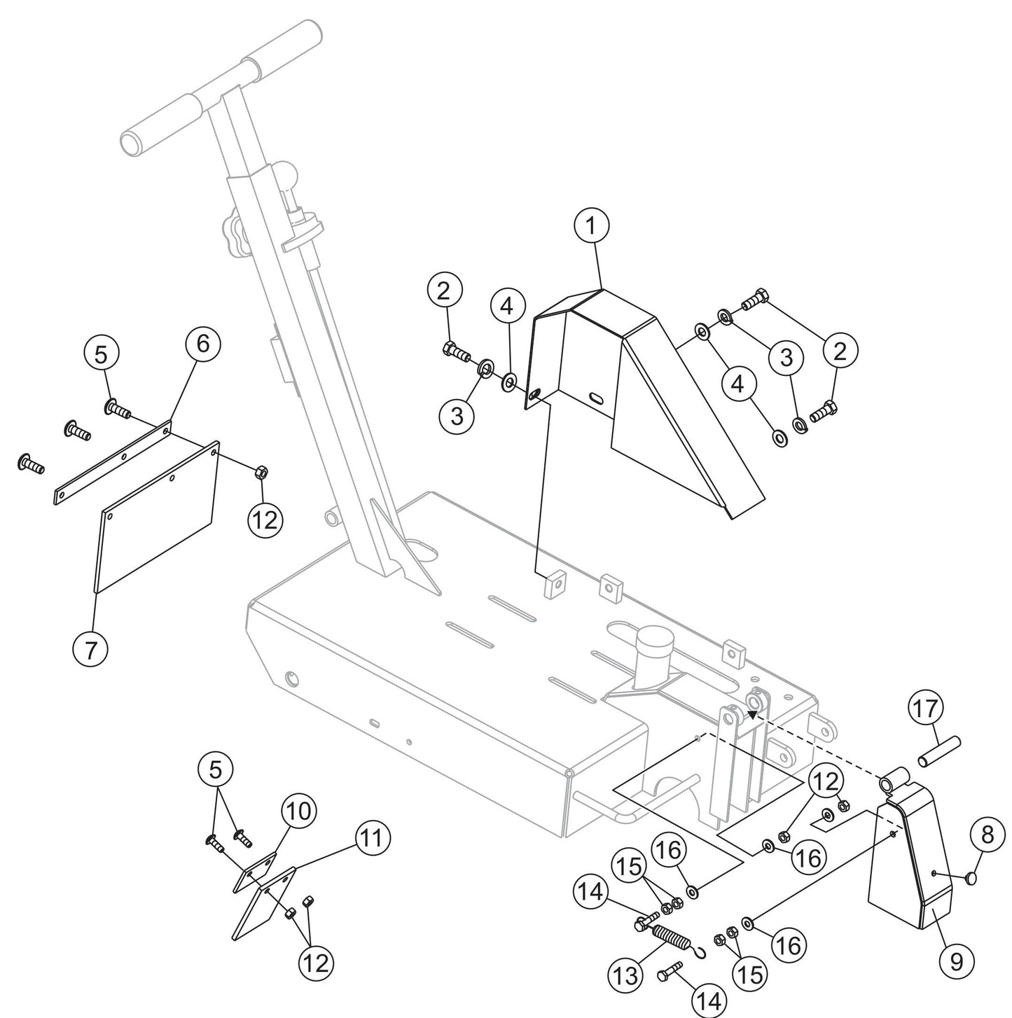 Guards Assembly Parts For FCG1 Series by Multiquips